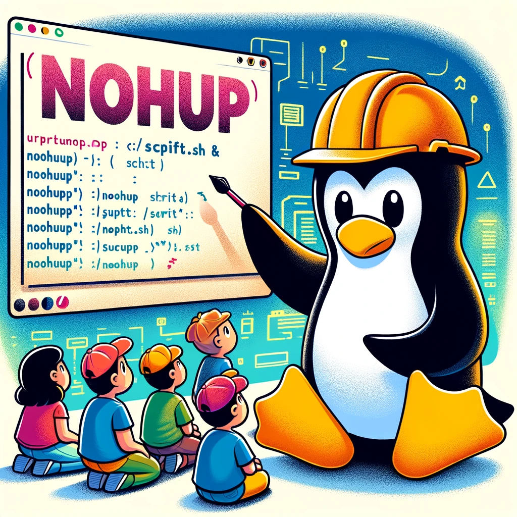 리눅스(Linux) nohup 일러스트레이션